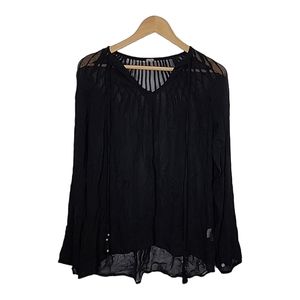 Chan Luu long-sleeved sheer flowy top size  XS